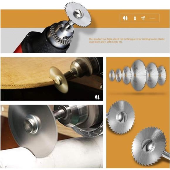 Cutting Wheel Set Compatible with Plastic 36pcs for Rotary Tool, HSS Circular - Picture 7 of 7